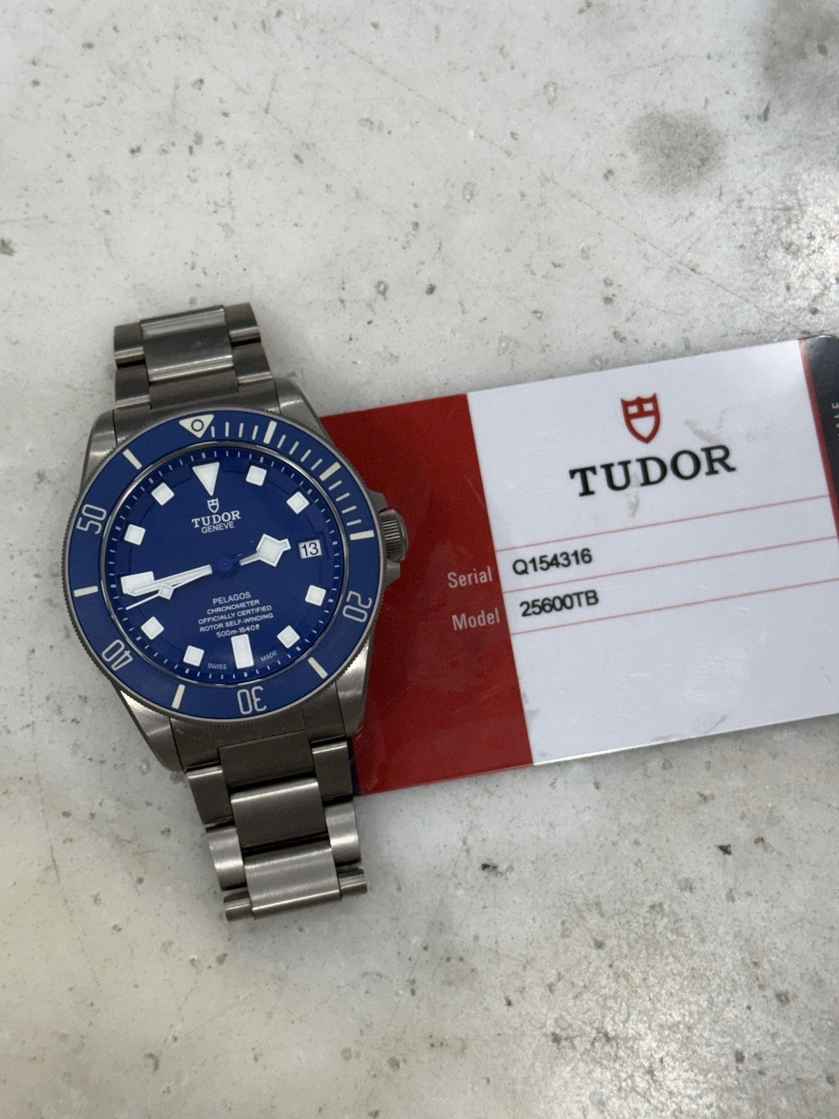 2020 Tudor Pelagos Titanium 42mm Watch Blue Dial 25600TB Automatic Dive Watch