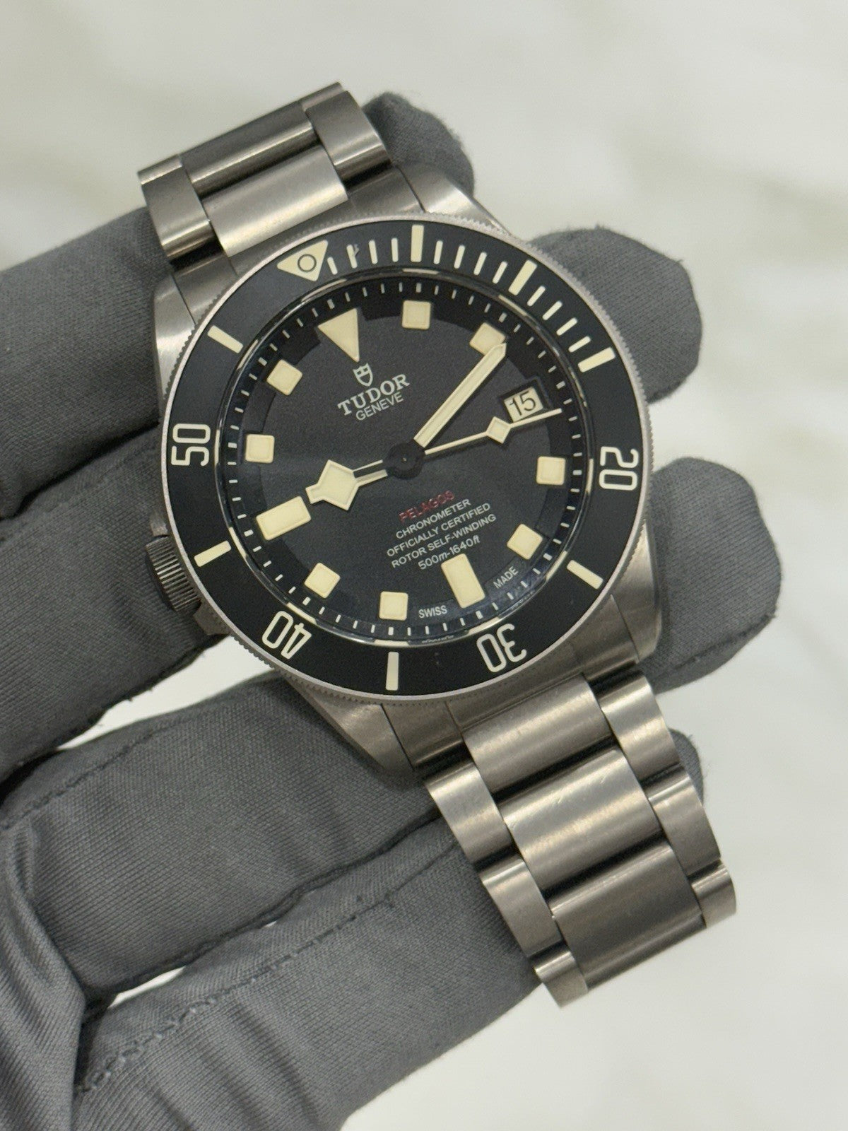 2017 Tudor Pelagos LHD Mens Black 25610TNL Titanium Automatic Men's Watch -  B/P