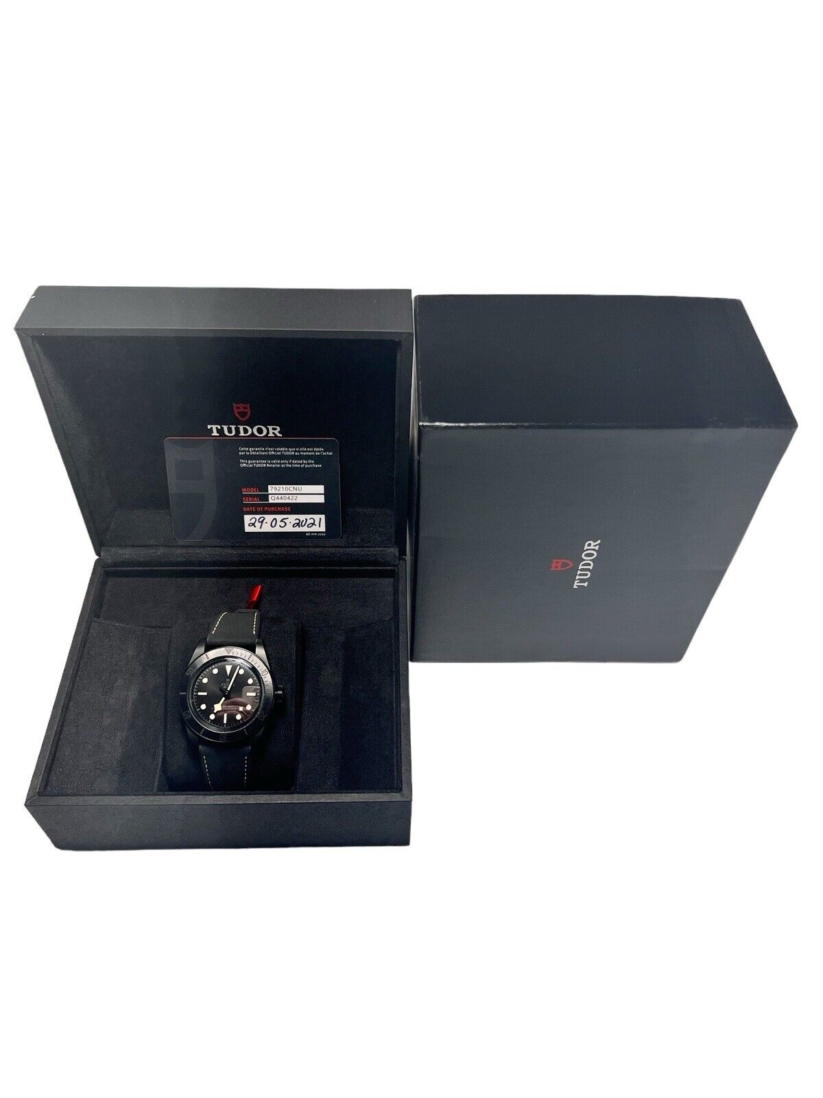 2021 Tudor Black Bay Ceramic Black 41mm Automatic Watch 79210CNU W/ B&P