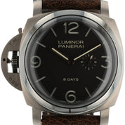 Panerai Luminor 8 Day Left Hand Black Dial Titanium Manual Winding 47mm PAM00368