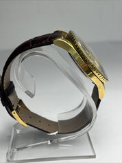 Vintage Gallet By Racine Excel-O-Graph 43mm Gold Tone Case Watch -PLEASE READ