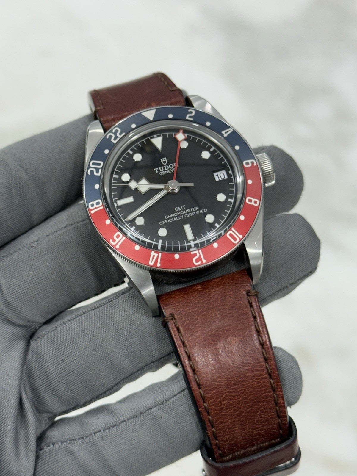 2021 Tudor Black Bay GMT Pepsi 41mm Stainless Steel Black Red Blue Date 79830RB