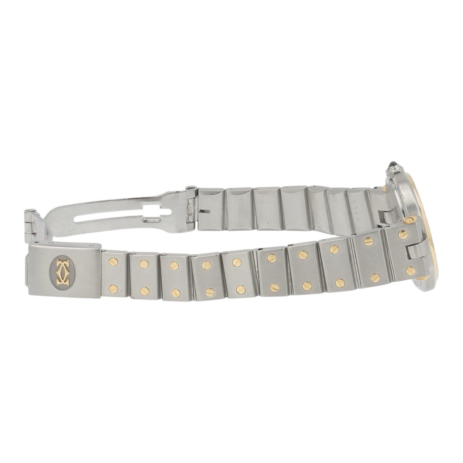 Cartier Santos Vendome Steel & Gold White Dial 27mm Quartz Women’s Watch 8191