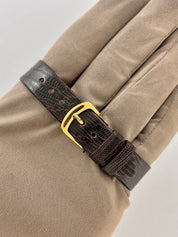 1979 Rolex Air-King 5501 Silver Stick Dial Leather Strap 34mm Automatic Watch