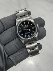 2005 Rolex Explorer I Black 36mm 3-6-9 Stainless Steel Oyster Watch 114270