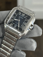 2022 Cartier Santos Steel Blue Dial Large Automatic Men’s Watch WSSA0030