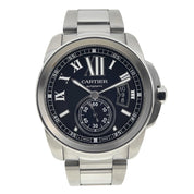 2023 Cartier Calibre De Cartier Steel 42mm Black Dial Automatic Men’s Watch 3389