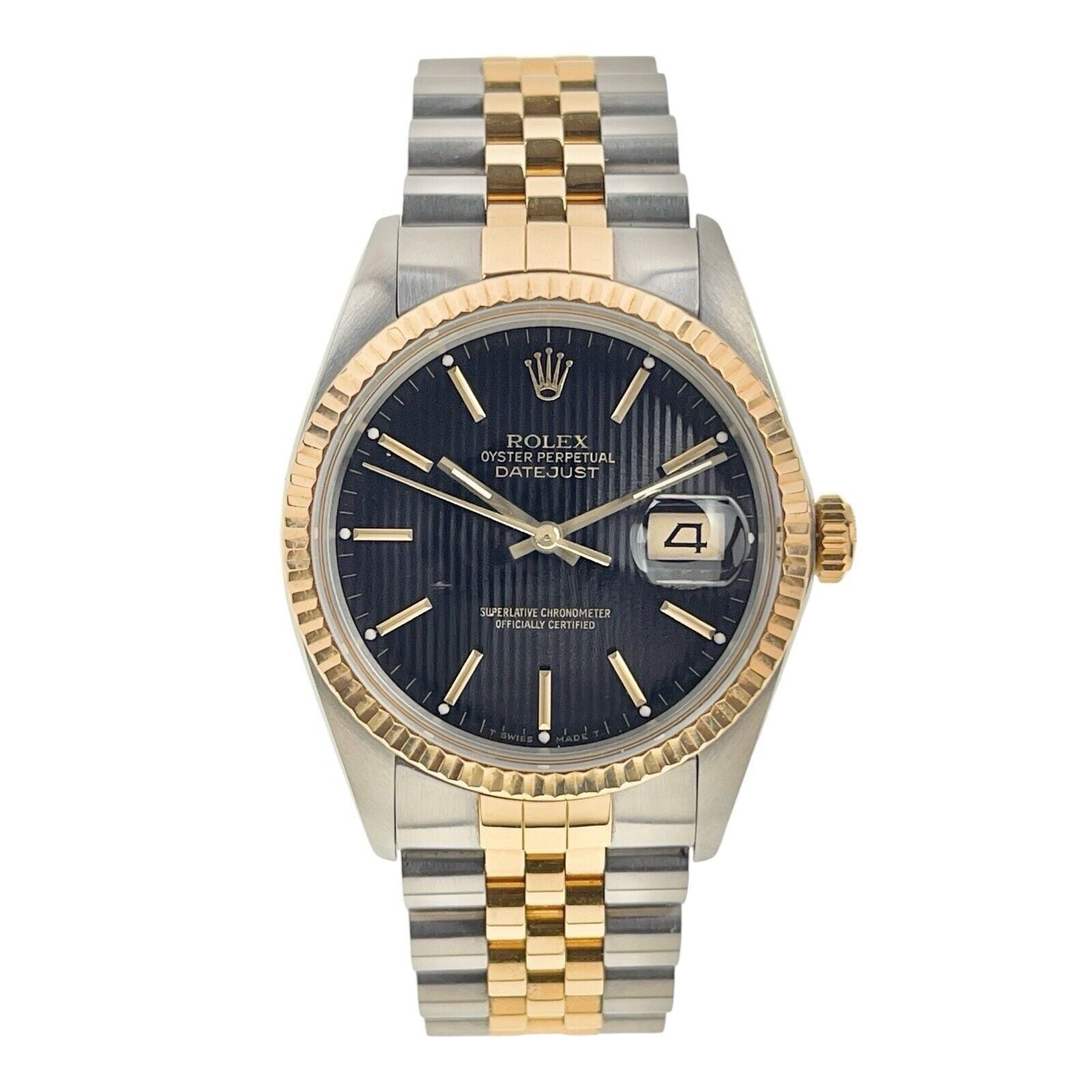 1990 Rolex Datejust Two Tone 36mm Automatic Men’s Watch 16013 - Box/Papers