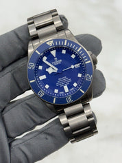 2017 Tudor Pelagos Titanium 42mm Watch Blue Dial 25600TB Automatic Dive Watch