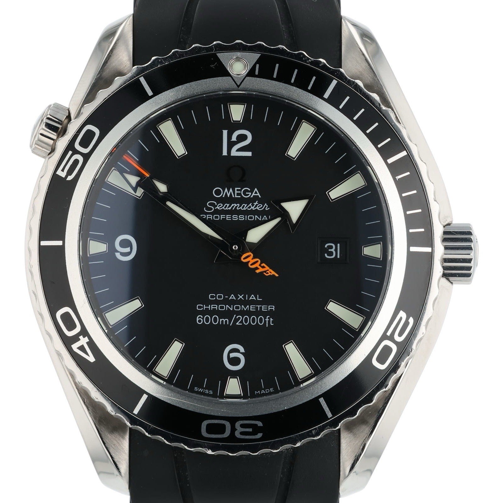Omega Seamaster Planet Ocean 007 Steel Black Dial 45.5mm Auto Mens 2907.50.91