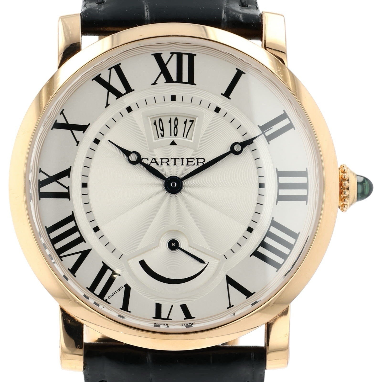 Cartier Rotonde de Cartier 18k Rose Gold Silver Dial 40mm Men's Watch W1556252