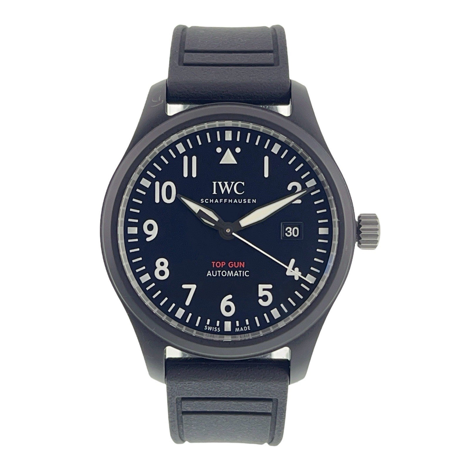 2023 IWC Pilot Top Gun Ceramic Black Dial 41mm Automatic Mens Watch IW326906