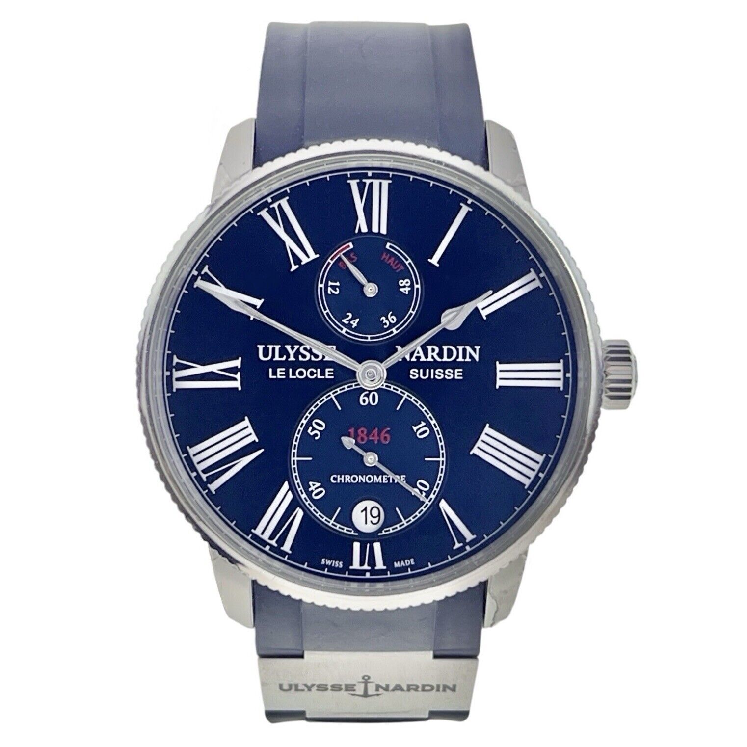 2022 Ulysse Nardin Marine Torpilleur Steel 42mm Automatic Men’s Watch 1183-310