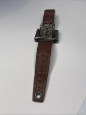 Tavannes Watch Swiss Sterling 925 Case Opens Closes Wrist To Clock -PARTS REPAIR