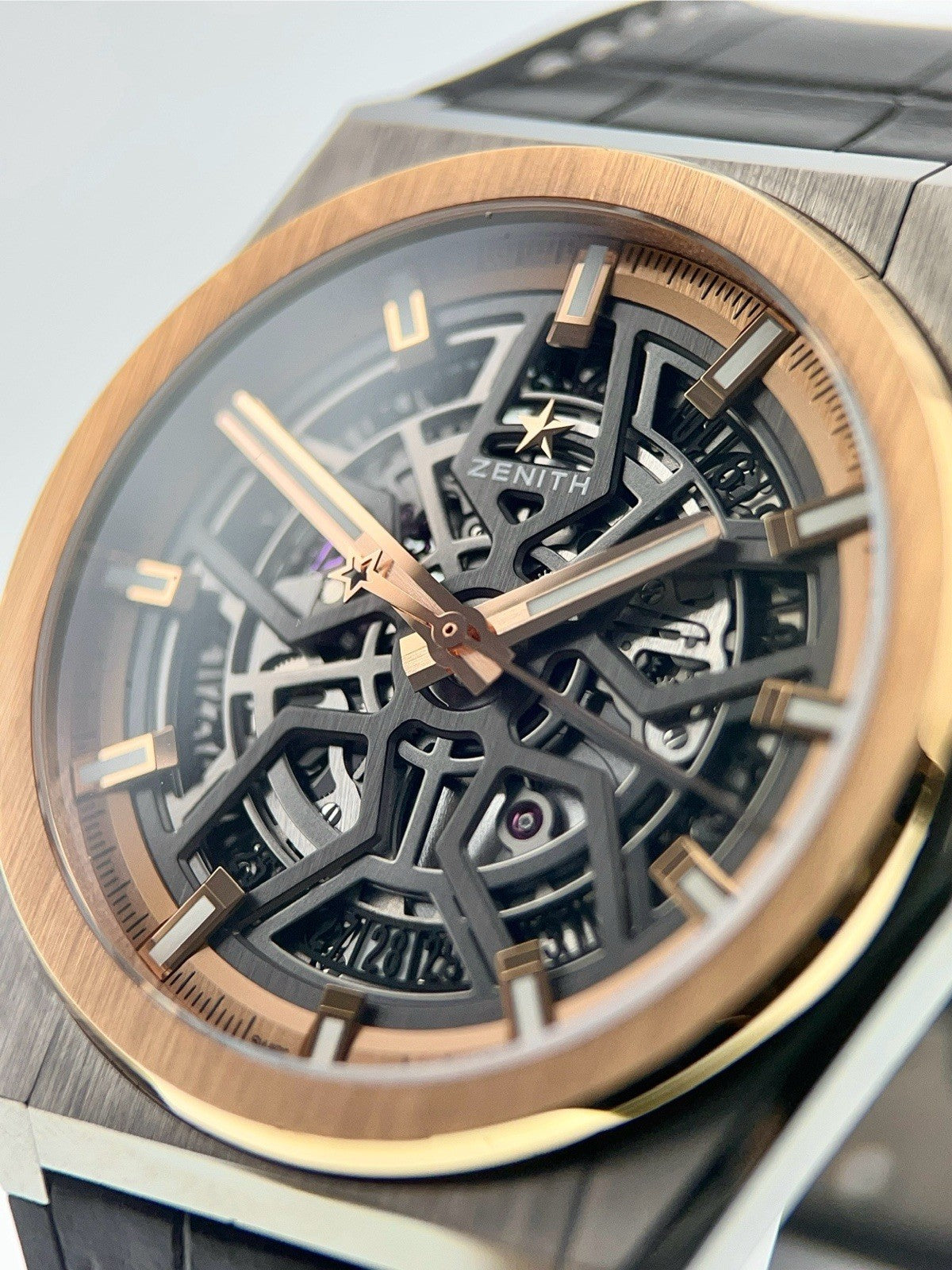 Zenith Defy Titanium 18k Gold Skeleton Dial 41mm Automatic Mens Watch 87.9001