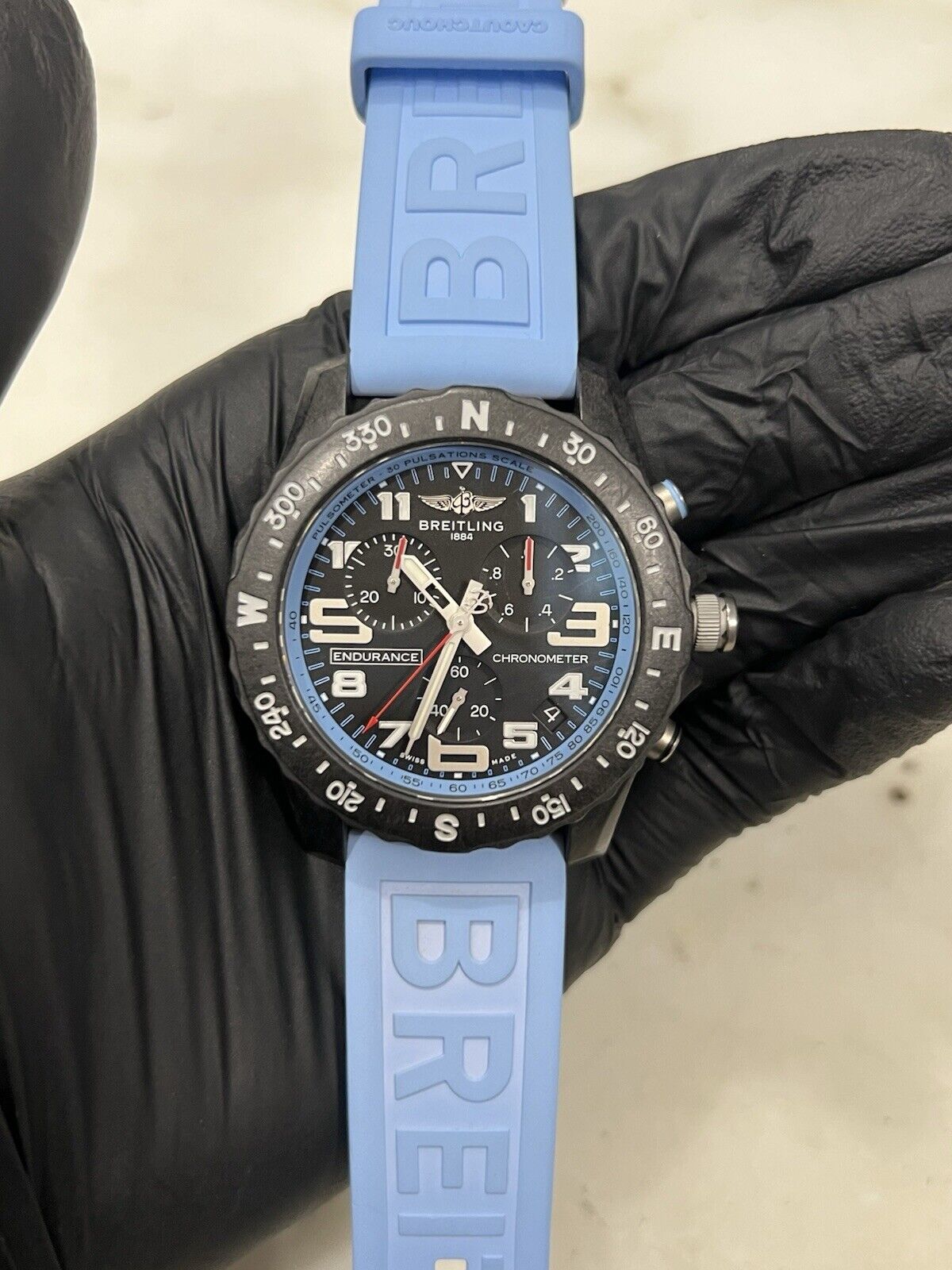 Breitling Endurance Pro Baby Blue Breitlight X82310 Breitling Endurance Pro Baby Blue Breitlight X82310