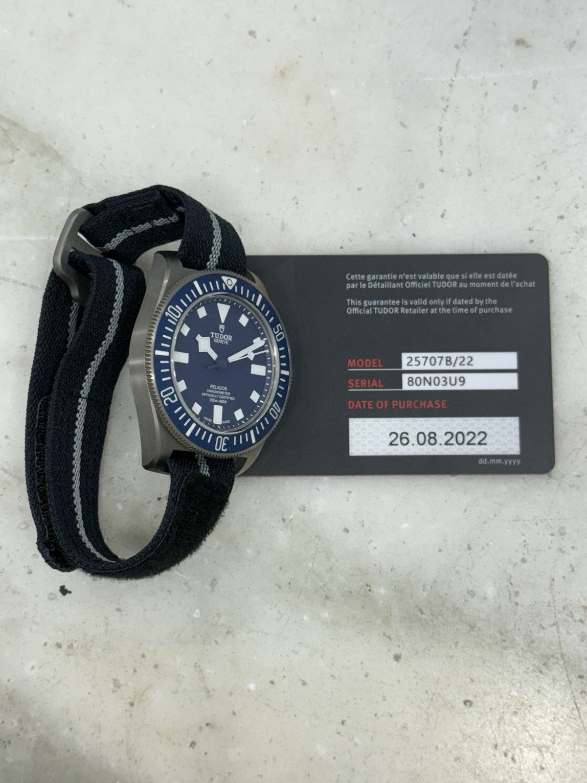 2022 Tudor Pelagos FXD 42mm Navy Blue Dial Titanium 25707B/23 Watch - Box/Papers