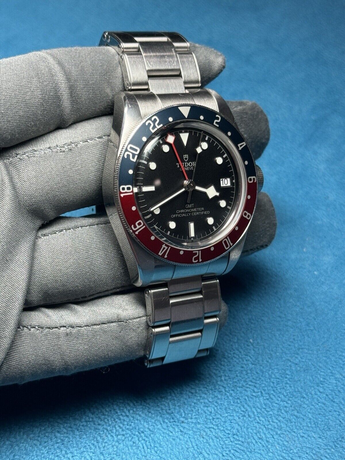 2021 Tudor Black Bay GMT Pepsi Stainless Steel Men's Watch 79830RB Box & Papers