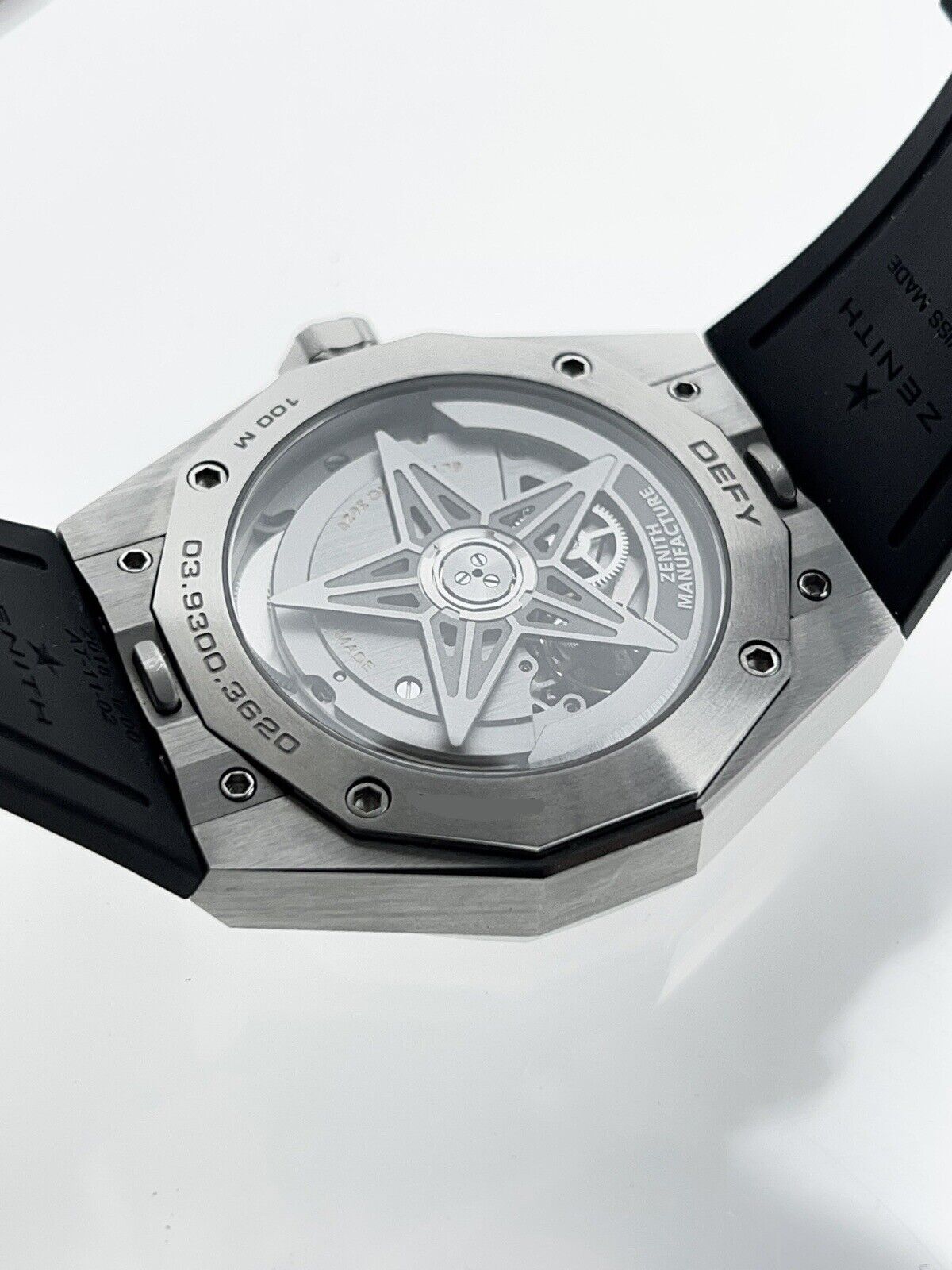 Zenith Defy Skyline Automatic 41mm Men’s Steel Watch Ref 03.9300.3620 Black Dial