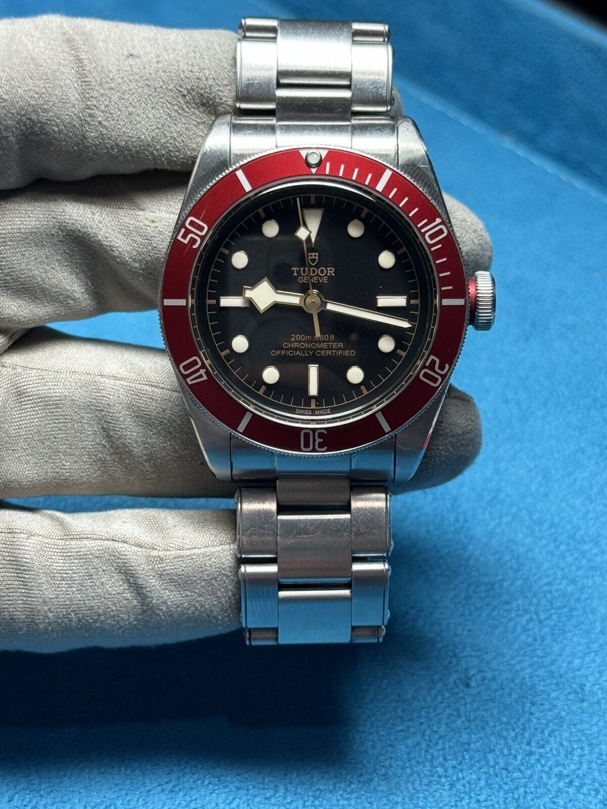 2018 Tudor Black Bay 41 Automatic Red Bezel Watch 79230R Watch - Box/Papers