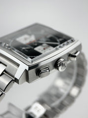 2022 TAG Heuer Monaco Black Automatic Men's Bracelet Watch - CBL2113 W/ B&P