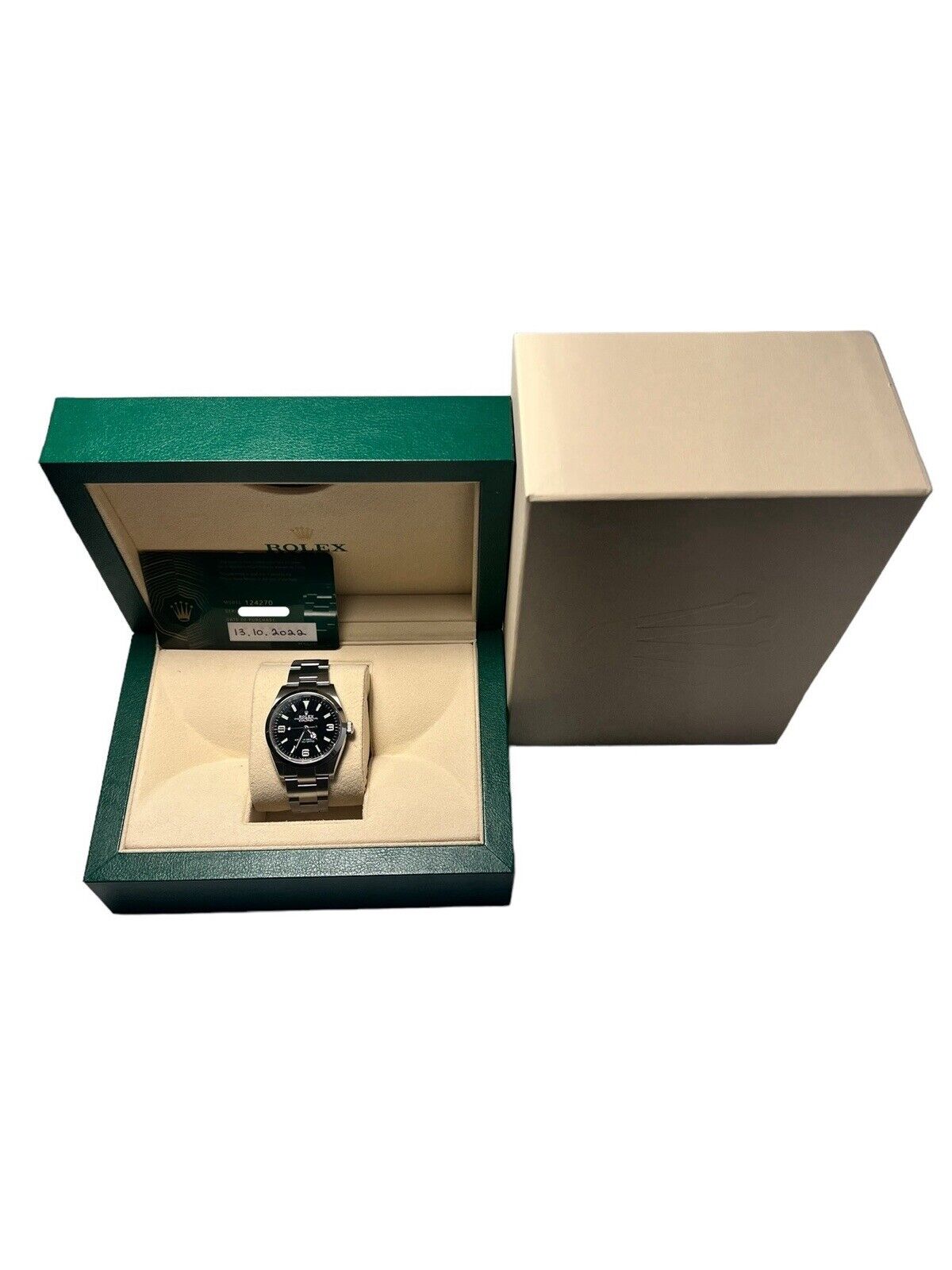 2022 Rolex Explorer Steel Black 36mm Automatic Men’s Watch 124720 - Box/Papers