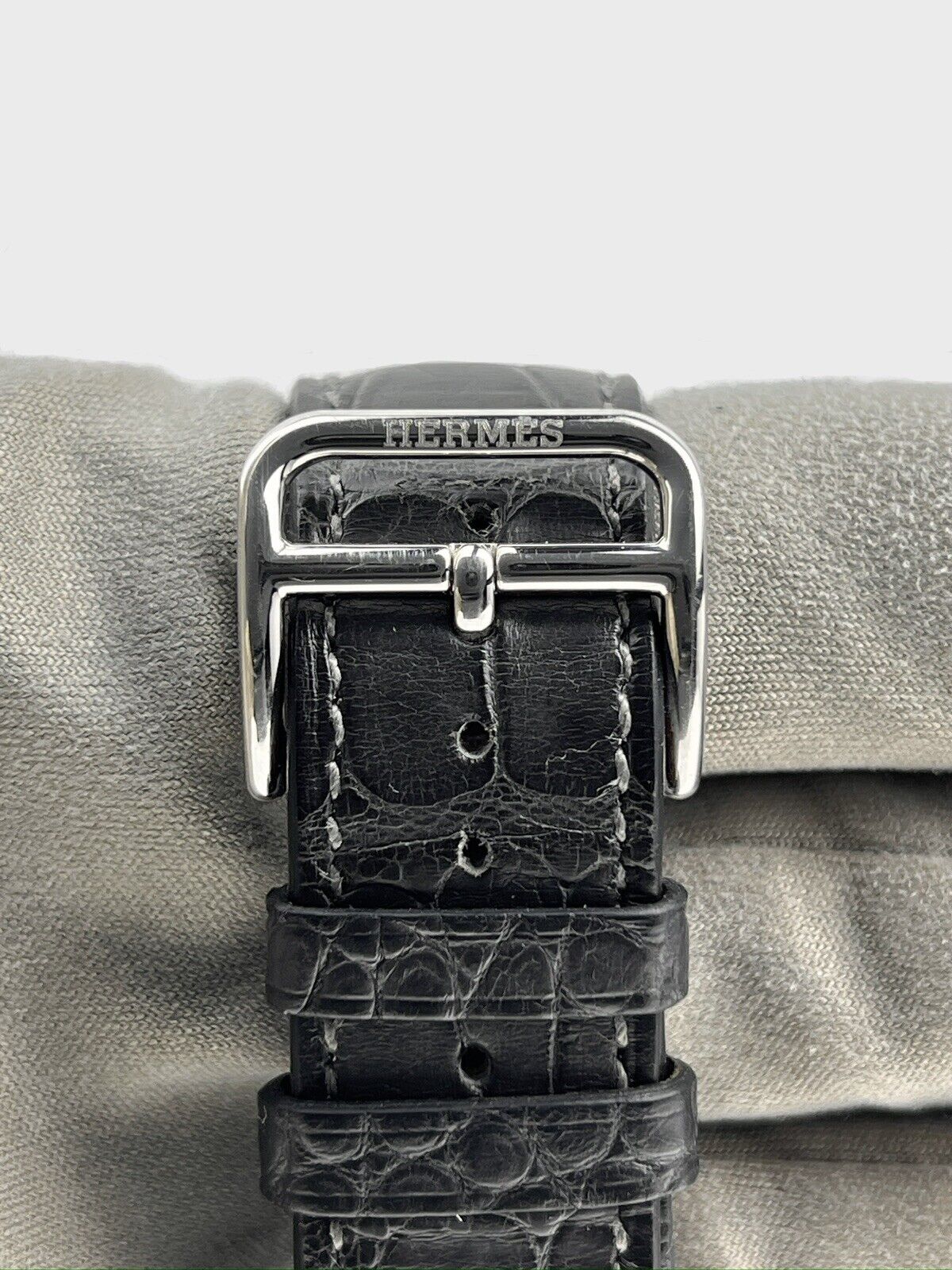 2022 Hermes Slim d'Hermes Watch Auto Platinum Men 39mm W054192WW00 - Box/Papers