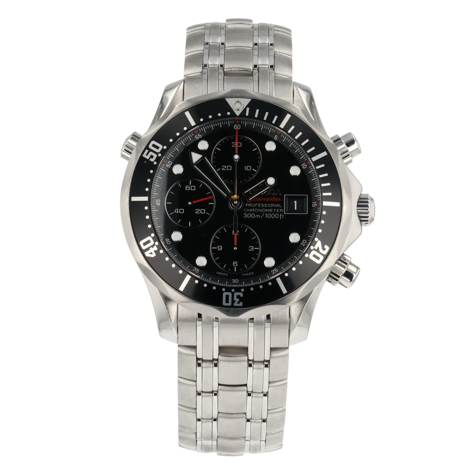 Omega Seamaster Steel Black Dial 41.5mm Automatic Mens Watch 213.30.42.40.01.001