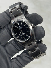 2000 Rolex Explorer I Black 36mm Oyster Stainless Steel Automatic Watch 114270