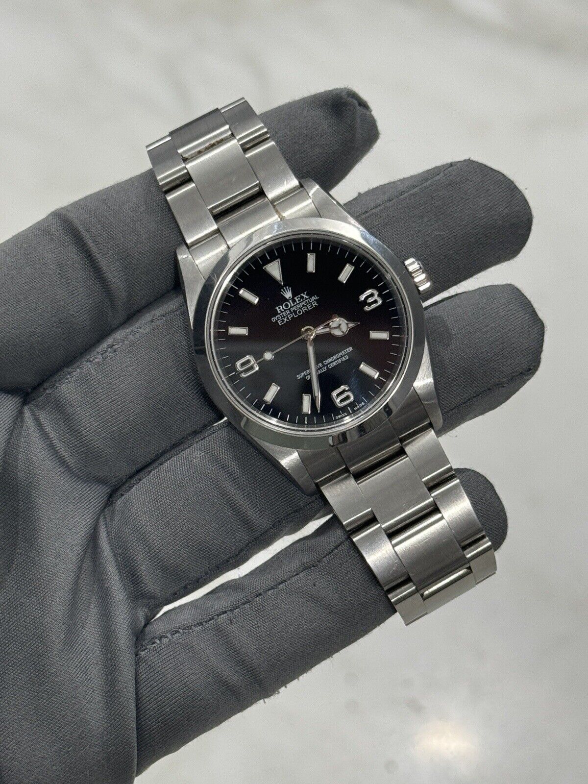 2005 Rolex Explorer I 114270 Men's Automatic 36mm Steel Black Dial Watch