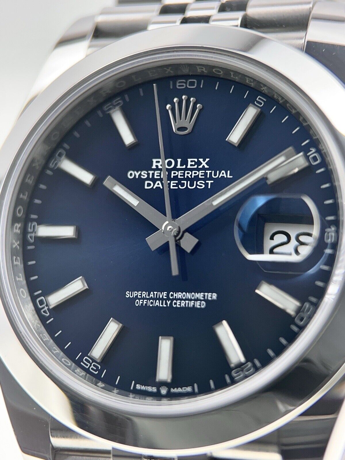 Rolex Datejust Automatic 41mm Blue Dial 126300 Stainless -  Watch Only