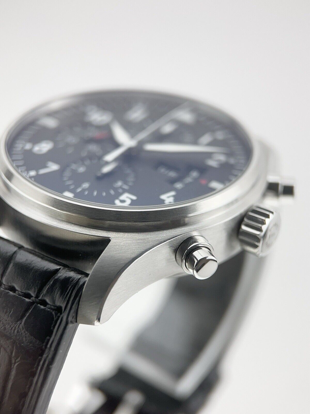 2016 IWC Pilot Chronograph Stainless Steel 43mm Automatic Men’s Watch IW377701