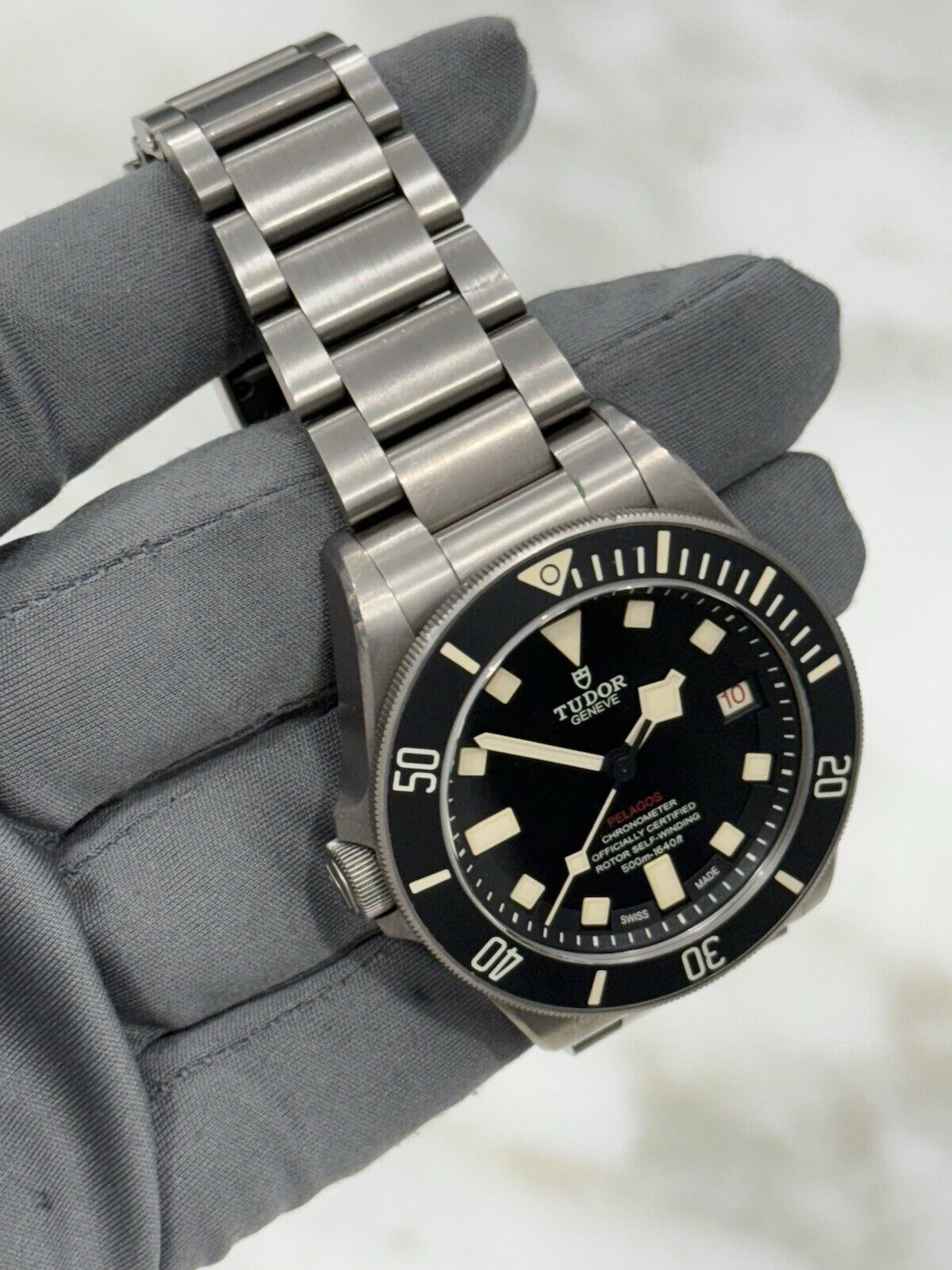 2018 Tudor Pelagos LHD Mens Black Watch 25610TNL Titanium Automatic Watch B/P