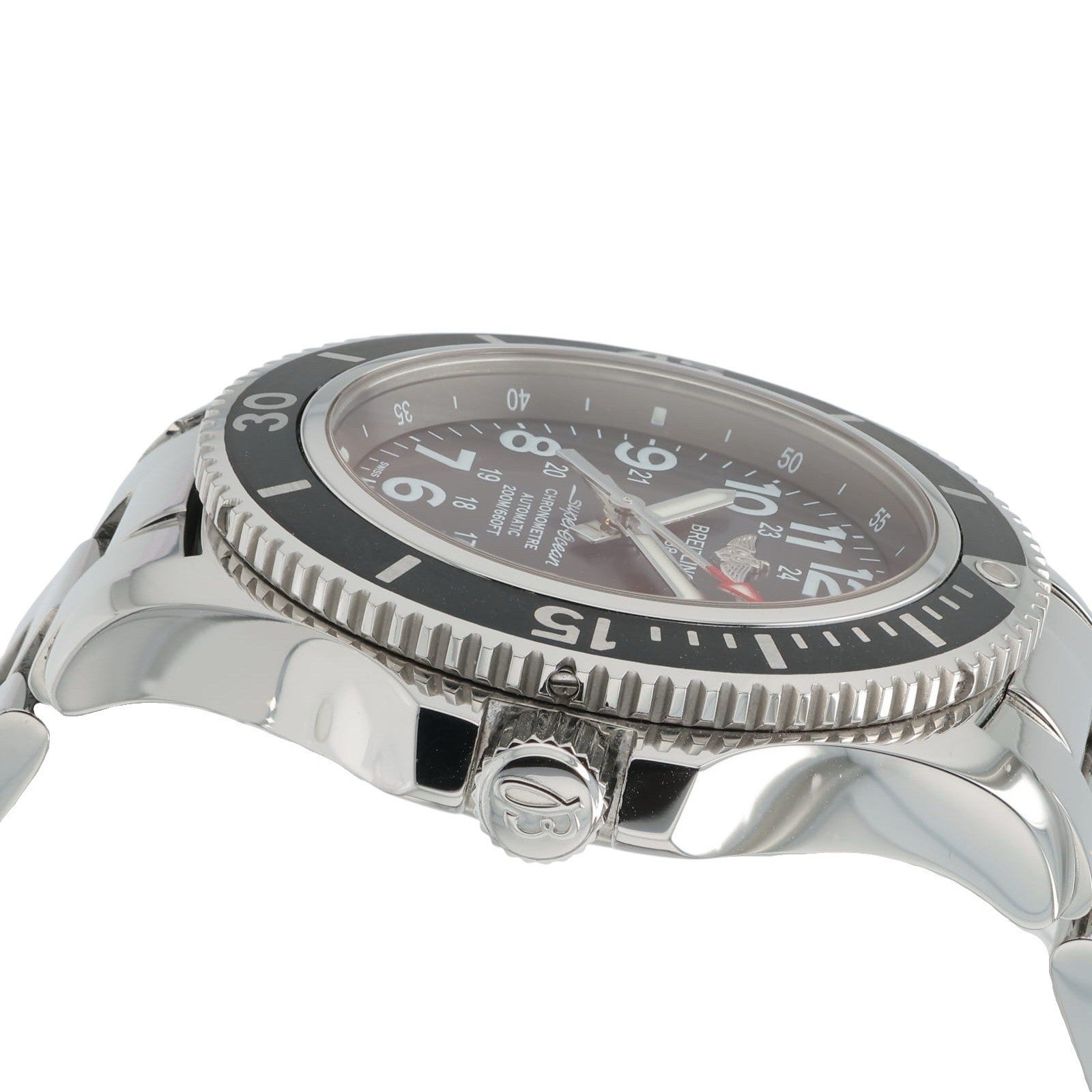 Breitling Superocean II Stainless Steel Black Dial 36mm Automatic Mens A17312