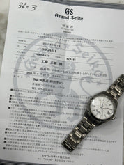 2016 Grand Seiko Spring Drive Snowflake Titanium 41mm Watch SBGA011 W/ Paper