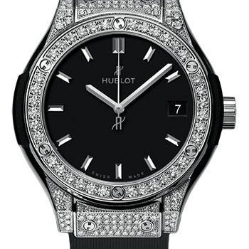 Hublot Classic Fusion Titanium Pave Watch-581.NX.1171.RX.1704