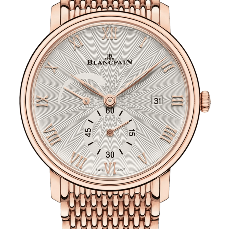 Blancpain Villeret Ultraplate Power Reserve Ultra-Slim Red Gold Men's Watch - 6606A 3642 MMB