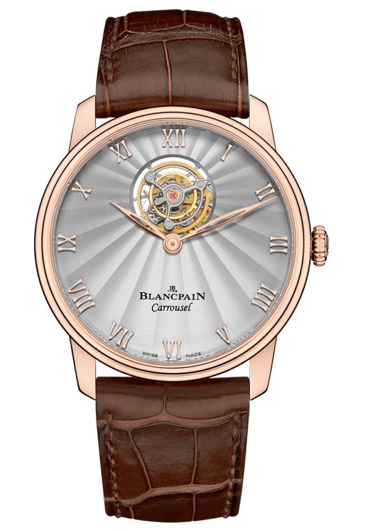Blancpain Villeret Carrousel Volant Une Minute Red Gold Alligator