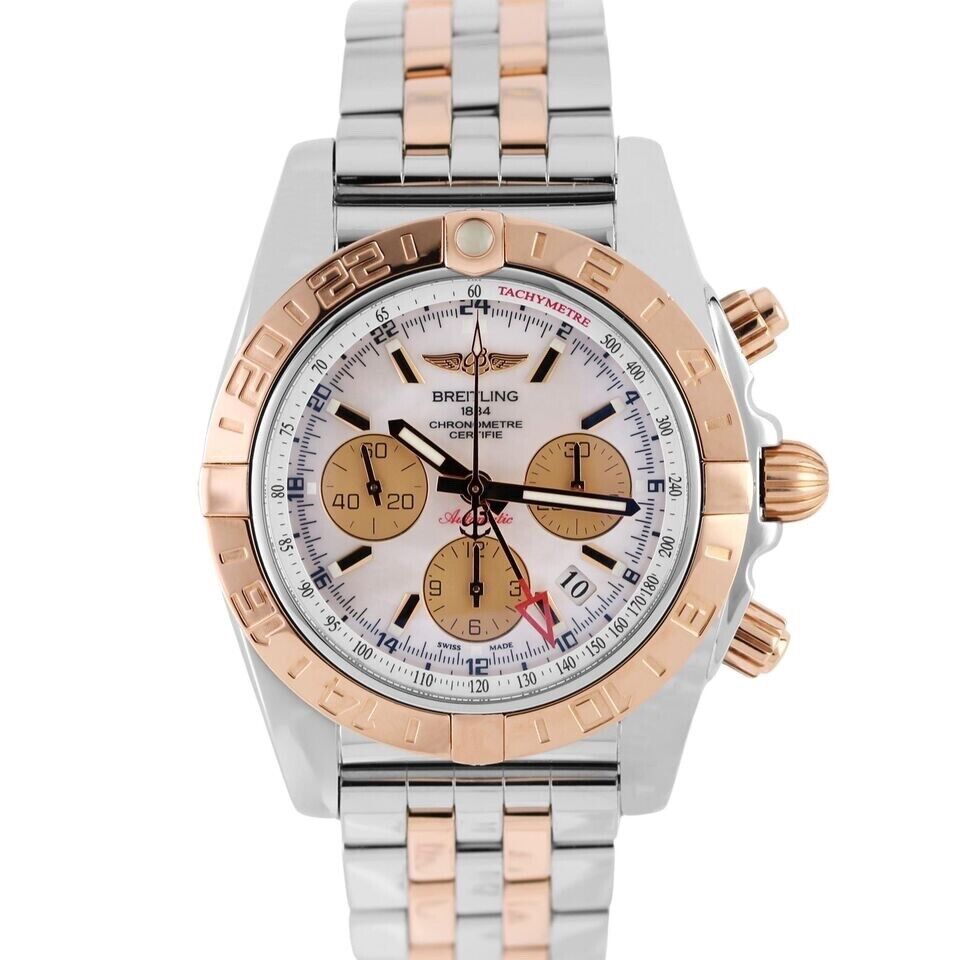 Breitling Chronomat 44 Steel 18k Rose Gold CB0420 Birmingham Luxury Watches