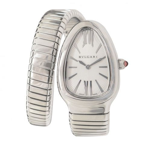 Bvlgari Serpenti Silver Dial Stainless Steel Ladies Watch101817