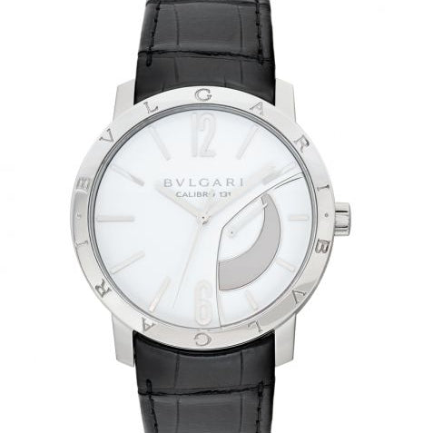 Bvlgari Manual-winding White Dial Stainless Steel Men's Watch