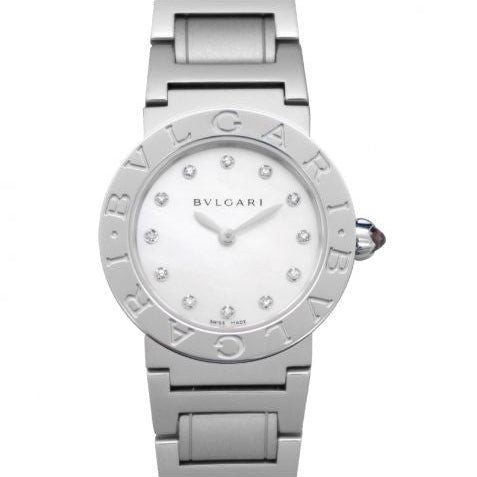 Bvlgari Quartz Mother of Pearl Dial Diamond Ladies Watch
