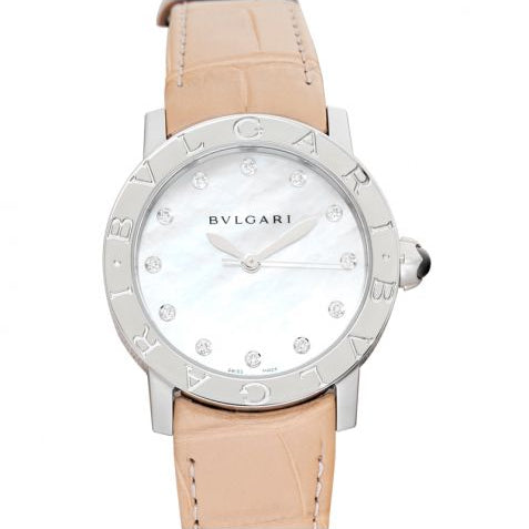 Bvlgari Automatic Mother of pearl Dial Stainless Steel Ladies Watch