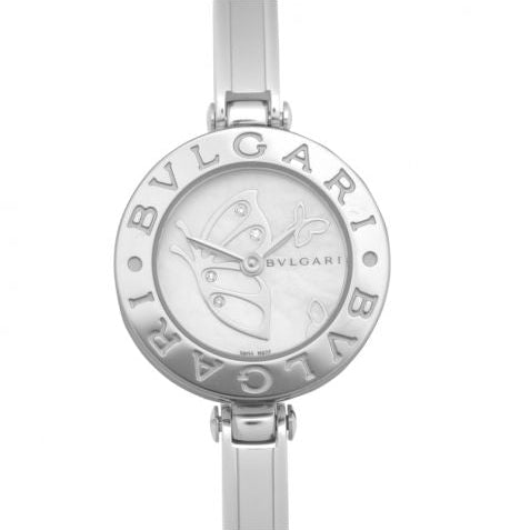 Bvlgari Quartz Mother Of Pearl Dial Diamond Ladies Watch