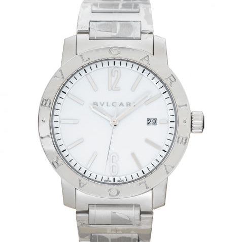 Bvlgari Automatic White Dial Stainless Steel Men's Watch