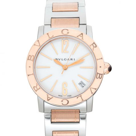 Bvlgari Automatic White Dial Stainless Steel Ladies Watch