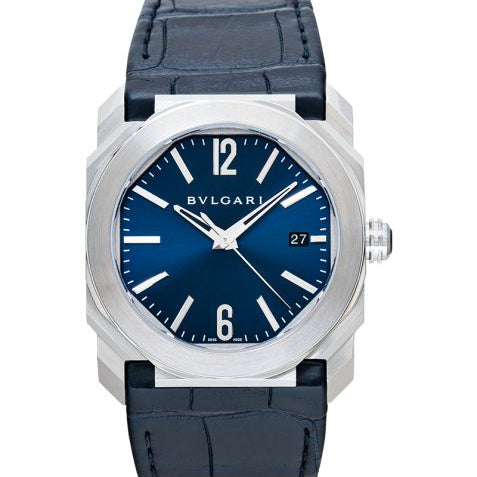Bvlgari Octo Automatic Blue Dial Stainless Steel Men's Watch