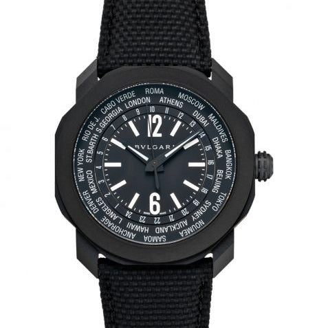 Bvlgari Octo Automatic Black Dial Stainless Steel Men's Watch