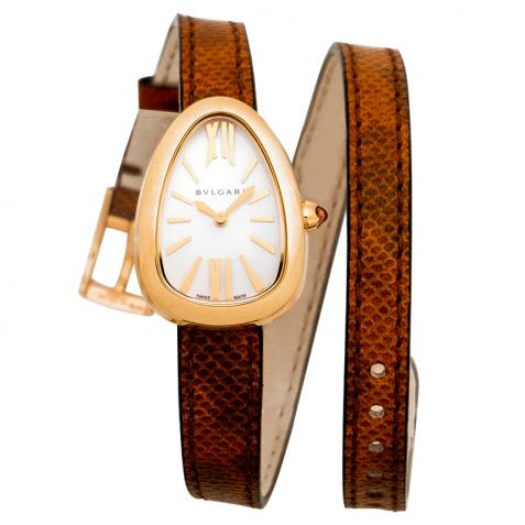 Bvlgari Serpenti Quartz White Mother of Pearl Dial Ladies Watch