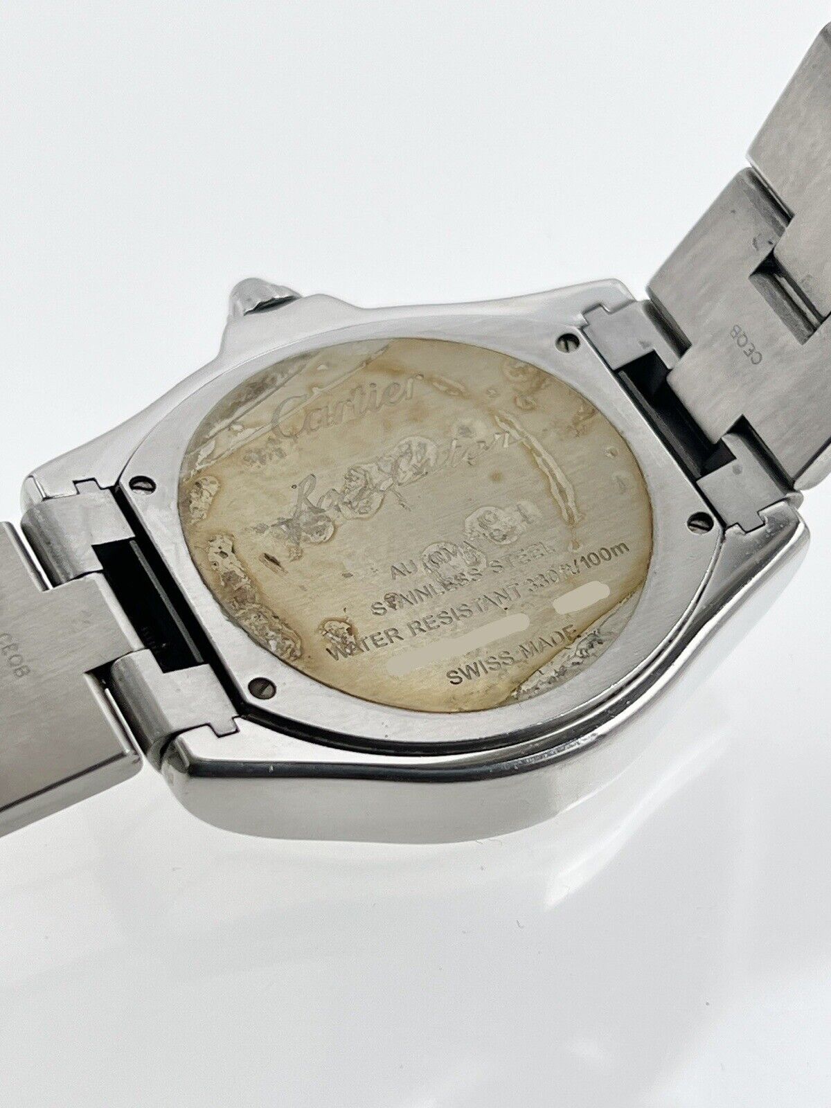 Cartier Roadster Stainless Steel Automatic Mens Silver Dial 3312